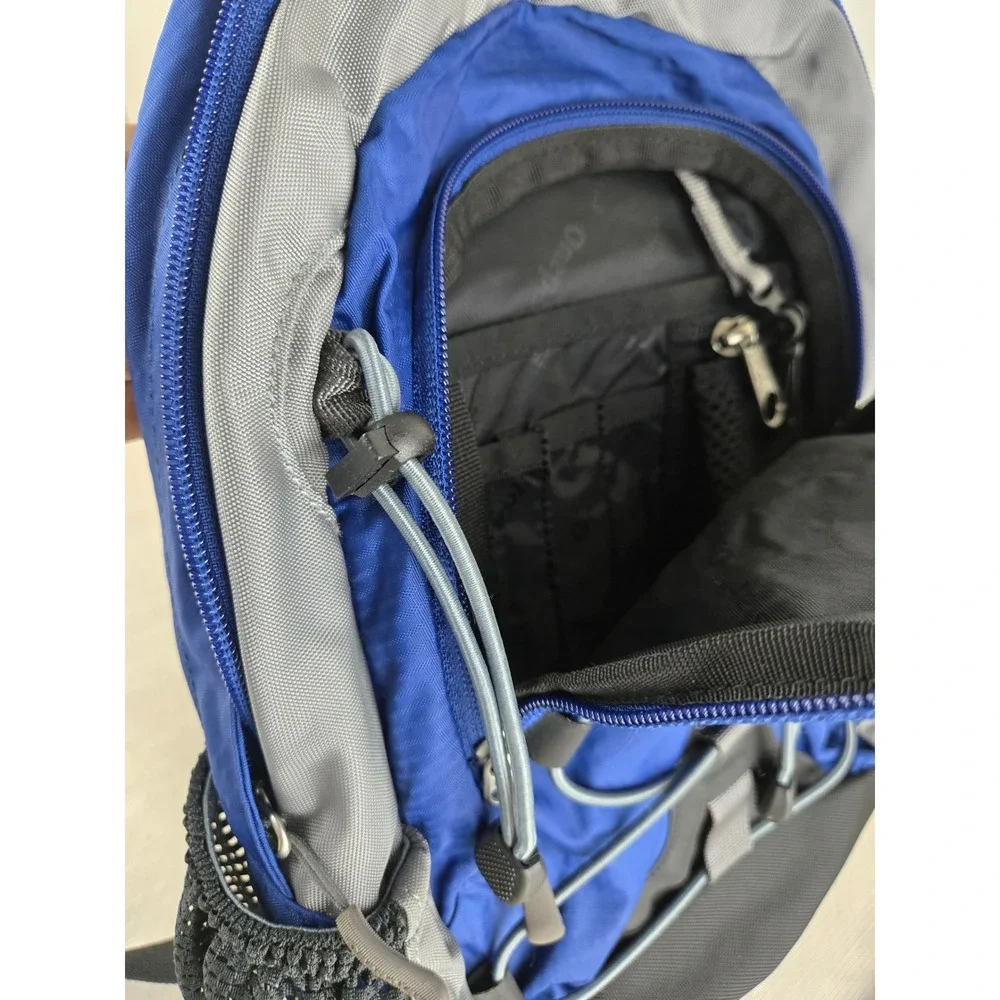 Onepolar Performance Blue Grey Ripstop Nylon Bungee Hiking‎ Daypack Backpack